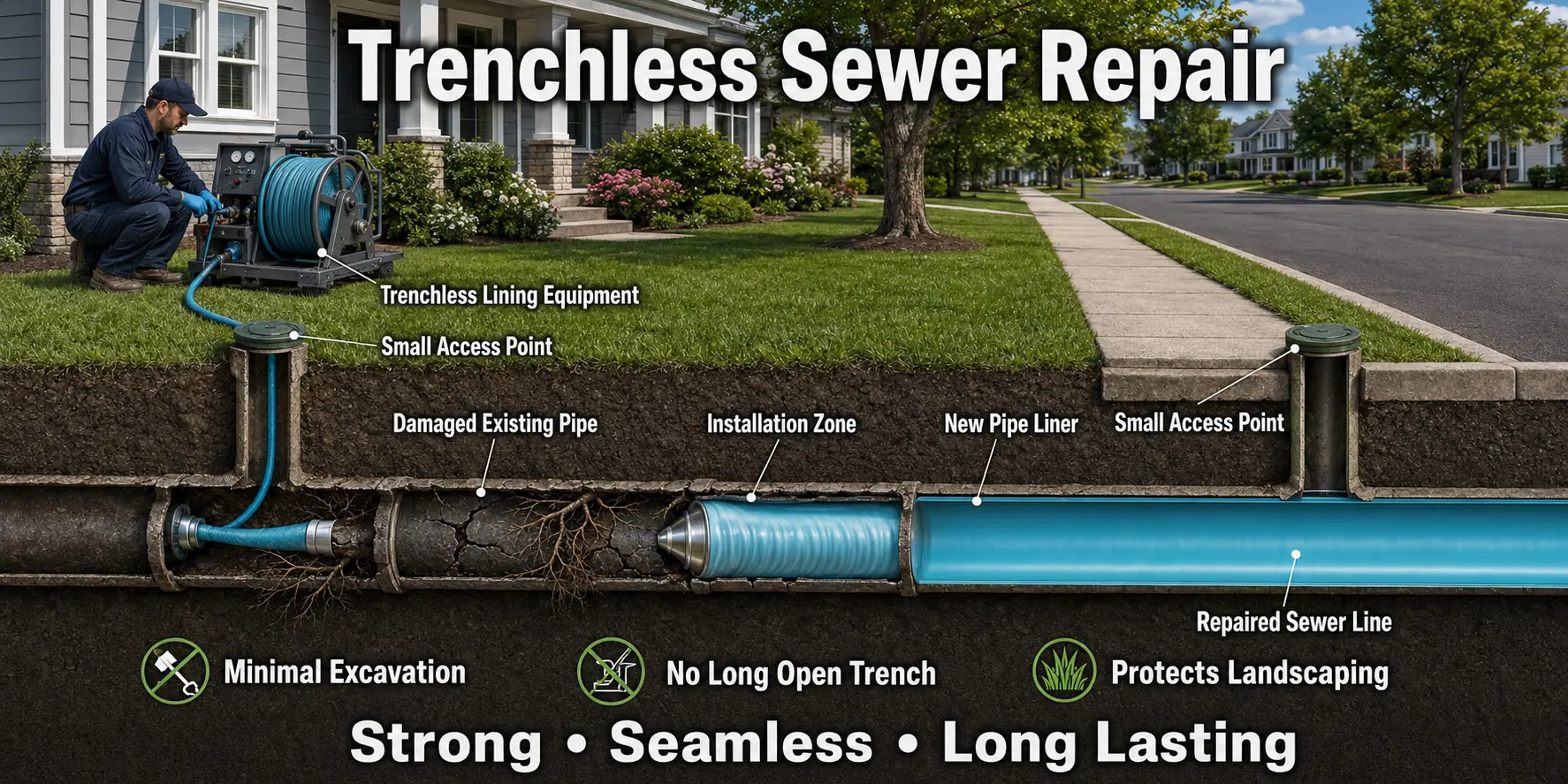Alexandria VA Trenchless Sewer Pipe Repair